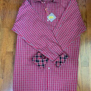 Men XL Black & Burgundy long sleeve Thomas Dean